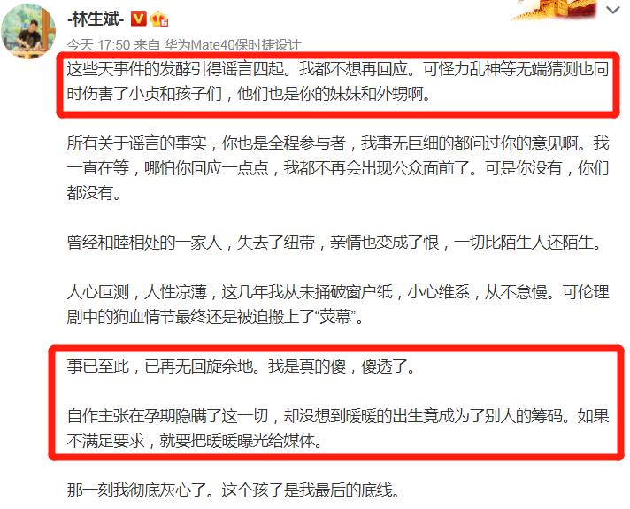 林生斌微博怼网友截图,林生斌发微博回应
