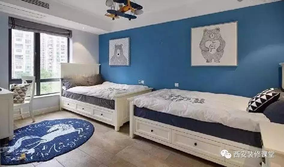 两个宝宝卧室两张单独床,两个女儿房间怎么放两张独立的床