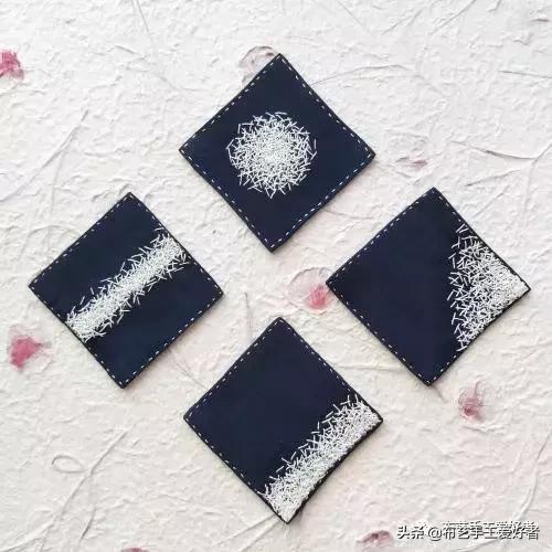 刺子绣布艺纸巾袋教程,布艺刺子绣小包50款
