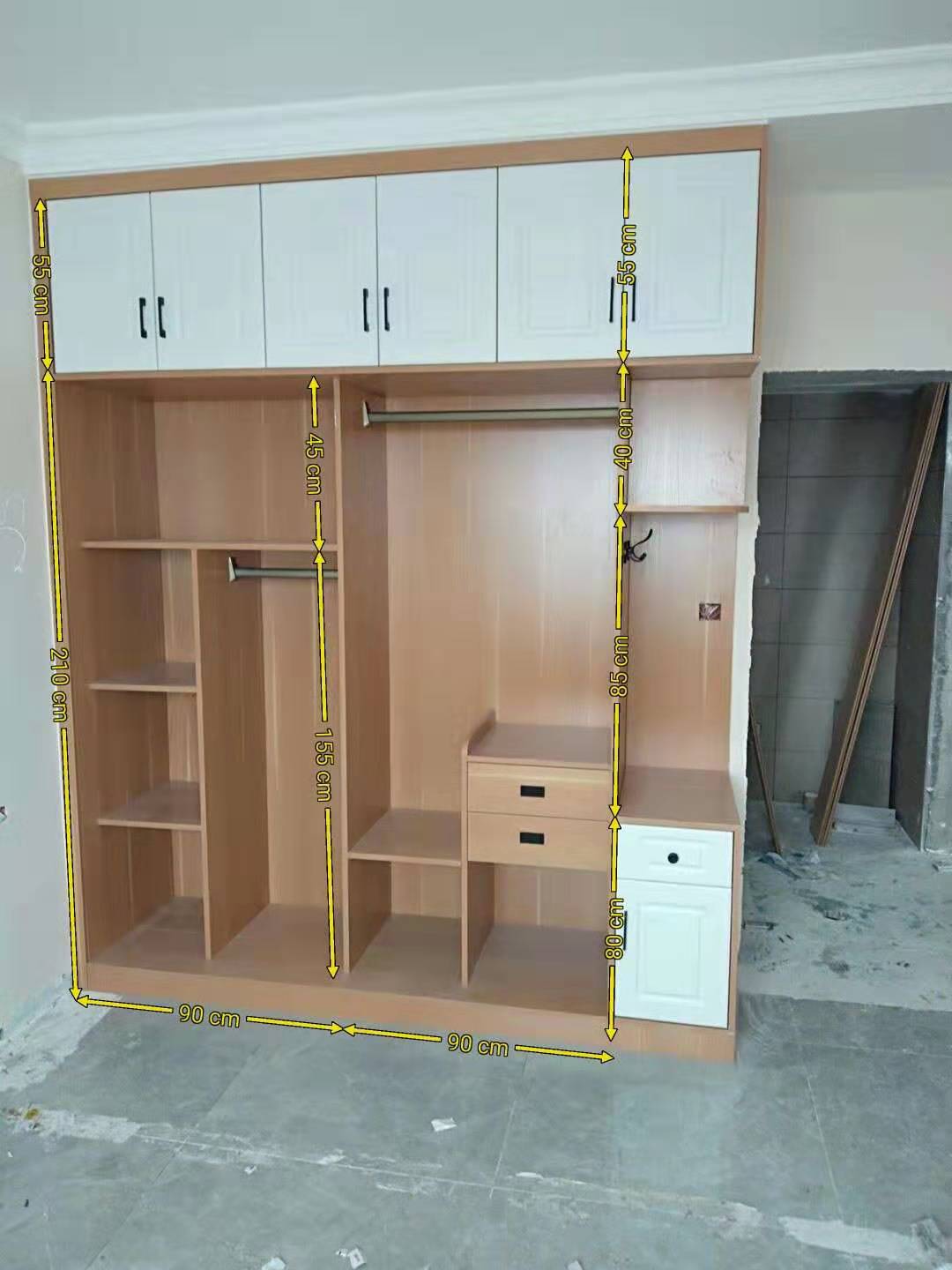 推拉门衣柜卧室家用简易收纳,收纳衣柜40厘米宽推拉门