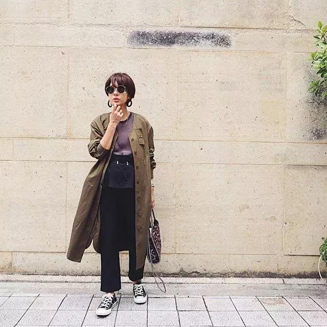 最时髦的孕妇穿搭,日本妈妈精致穿搭