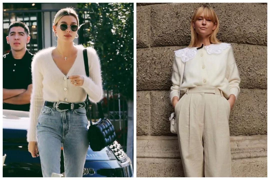 刘雯拉链毛衣哪个牌子好看,刘雯穿的熊图案毛衣