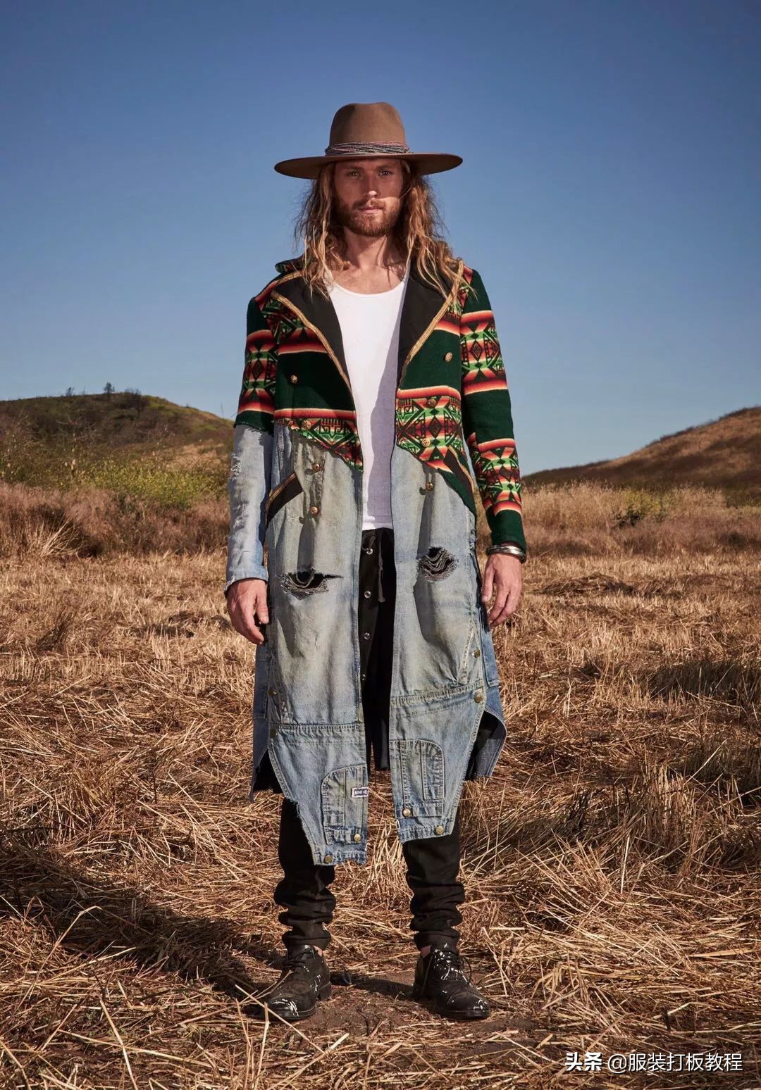 拼接设计潮流套装,拼接服装系列款式图大全