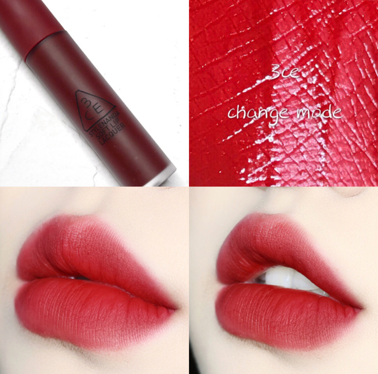 3ce眼影赠唇釉,3ceearlyhour水雾唇釉烟熏莓果