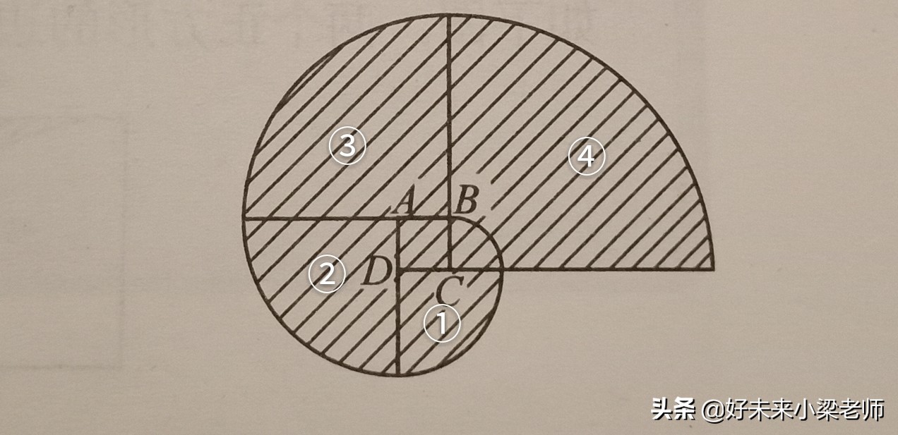 多种方法计算圆相关图形,圆求不规则图形周长方法