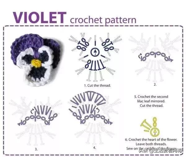 钩针编织时尚首饰项链视频教程,柠檬耳环钩针图解