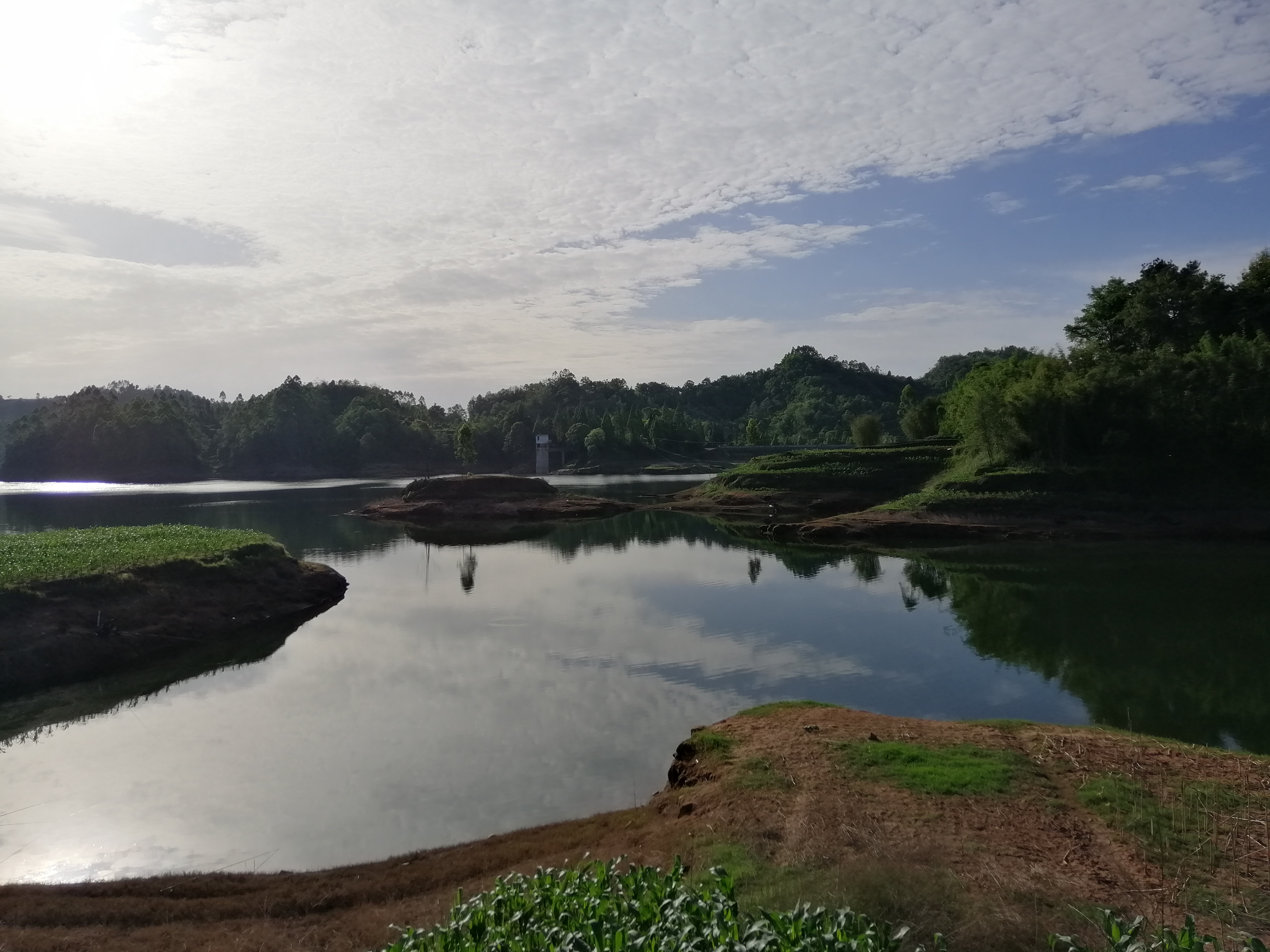 探钓深山水库,总岗山水库钓位