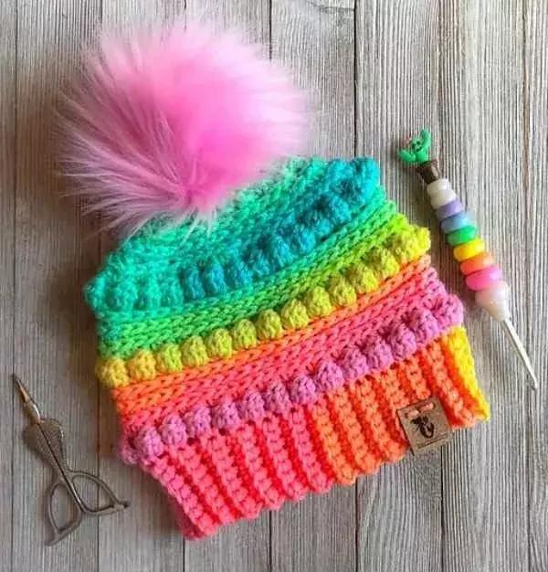 简单又漂亮的毛线帽子教程,可爱又简单的毛线帽子教程