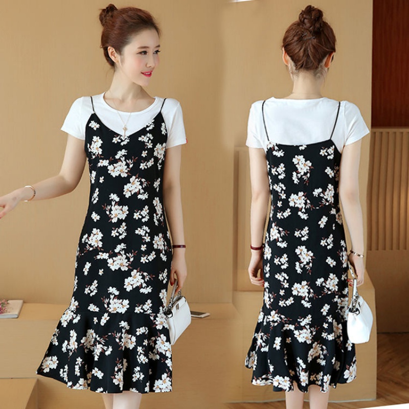 碎花雪纺裙连衣裙高级,雪纺裙碎花半身裙图片