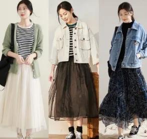 衬衣搭配纱裙方法,小个穿什么样的纱裙显瘦