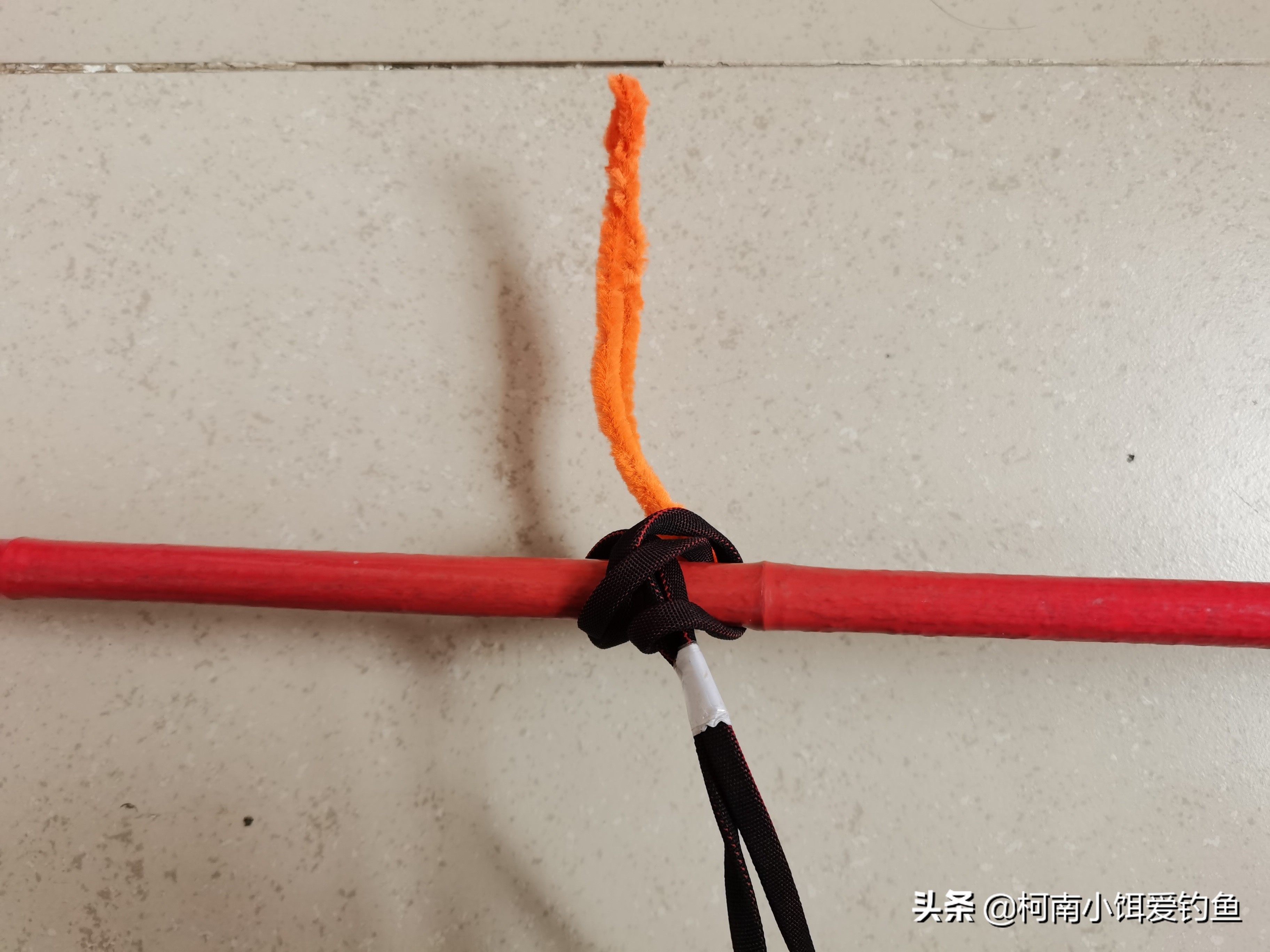 钓鱼主线打结方法,钓鱼鱼线怎么打结方法图解