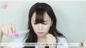 刘海怎么剪下去,刘海如何剪得快