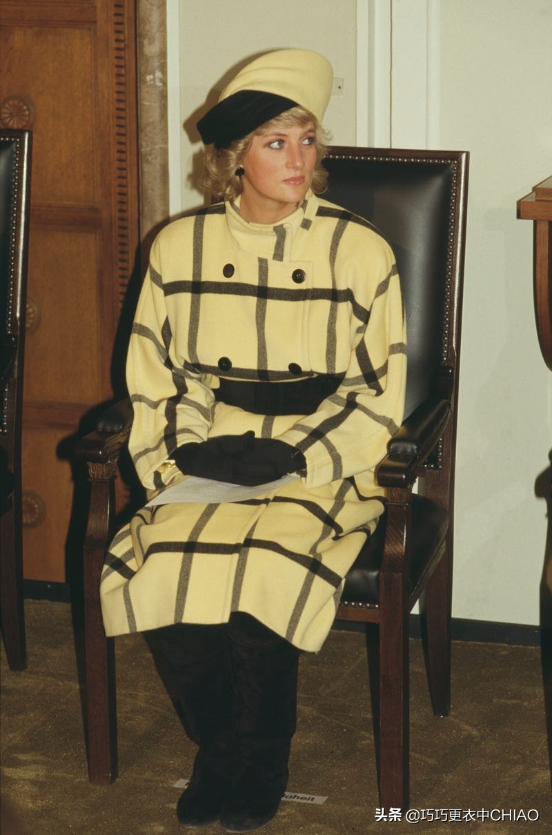 王室王妃戴安娜,王室戴安娜日常穿搭