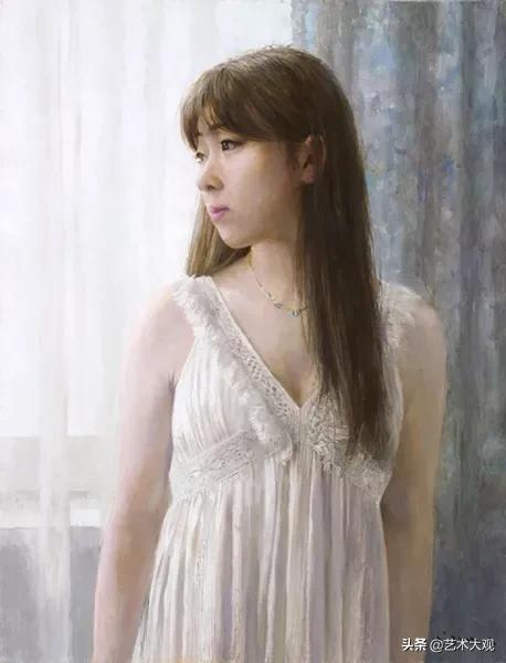 木原和敏人物油画,日本画家超写实人物油画欣赏