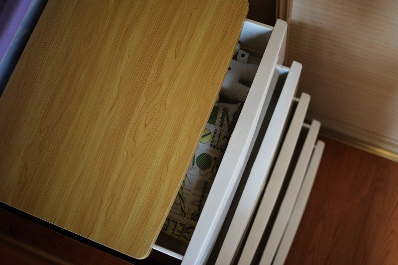 也雅可移动家用抽屉式收纳柜五层,五层渐变蓝加厚抽屉式收纳柜5层