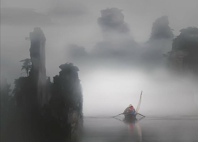 一蓑一笠一扁舟的全诗配图,一蓑一笠一扁舟是哪个古诗