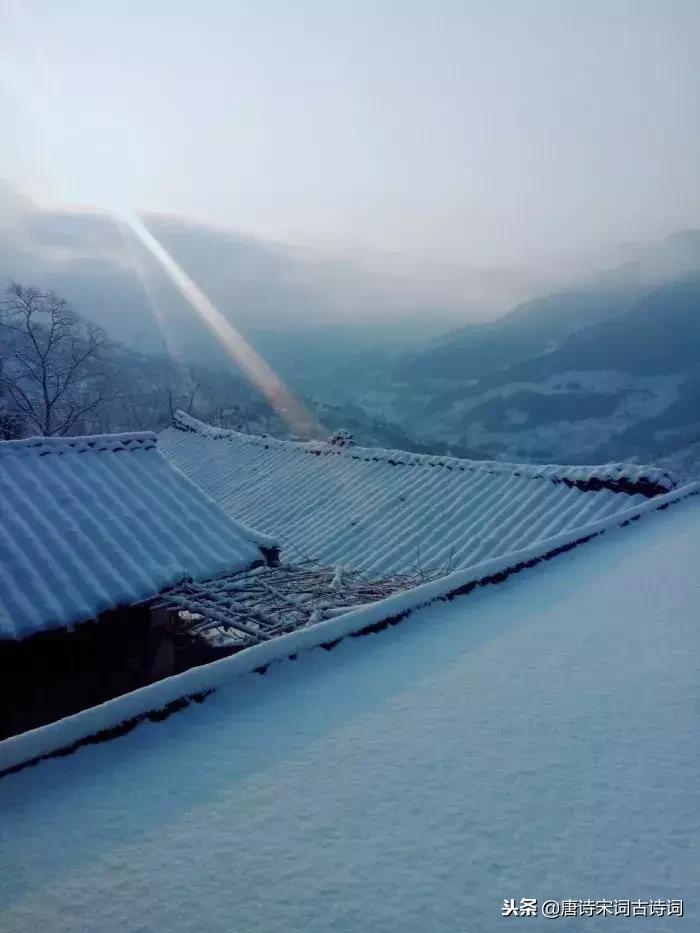 一场大雪洋洋洒洒而来,带雪的唯美唐诗宋词