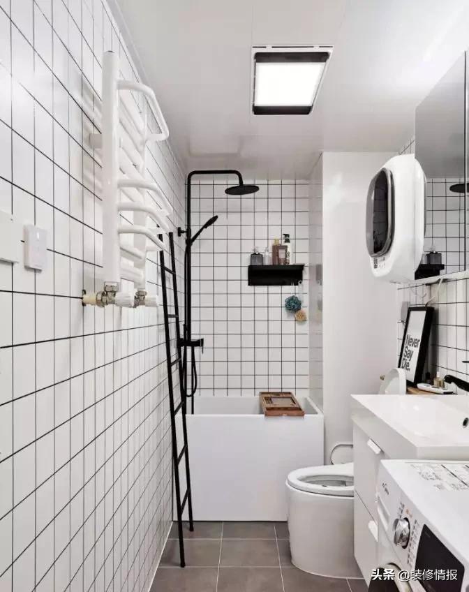 小户型卫生间平面布局最佳效果图,正方小户型卫生间设计布局