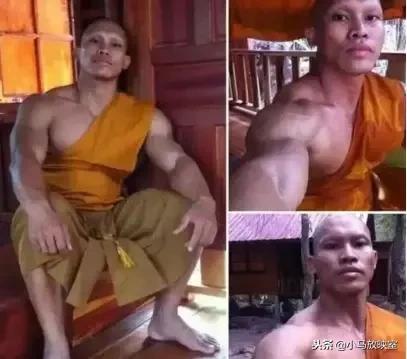 泰国和尚肌肉有多强,泰国和尚腹肌视频