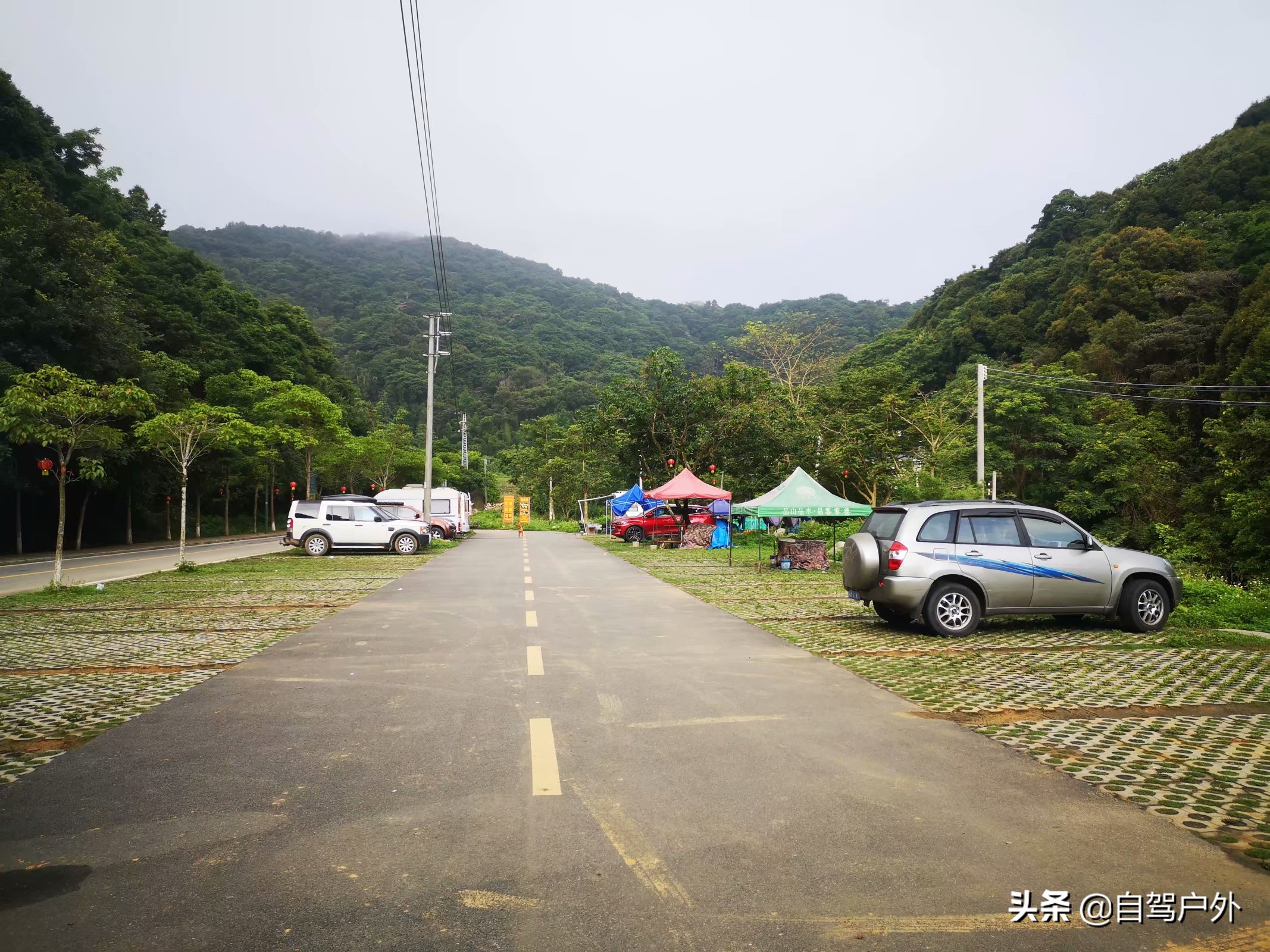 惠州明月山庄露营,罗浮山休闲竹林露营地