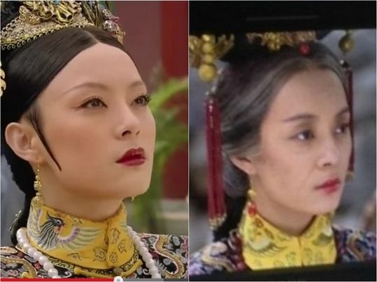 甄嬛传为什么只有甄嬛额头有刘海,甄嬛传甄嬛白发看到年轻的嫔妃们