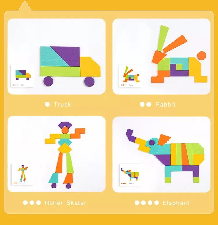 七巧板可以拼出千变万化的图案,七巧板能拼出什么模型