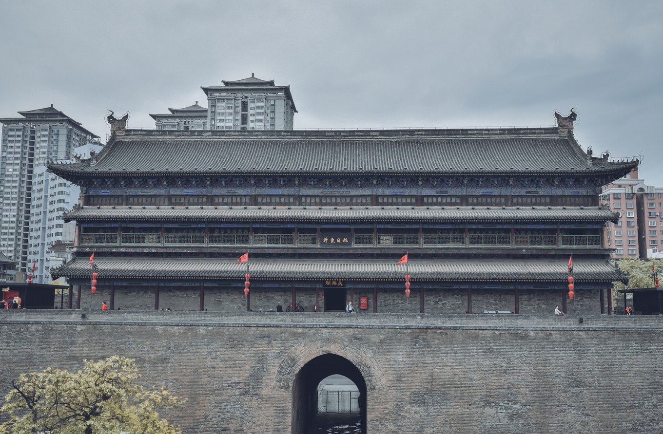 西安网红打卡地西安城墙,西安古城网红视频