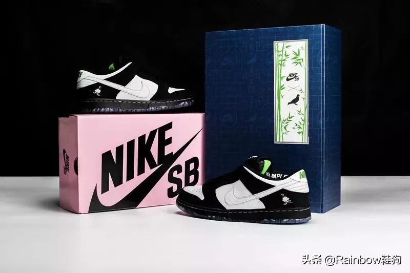 dunksb黑绿脚趾测评,dunksb联名上脚效果