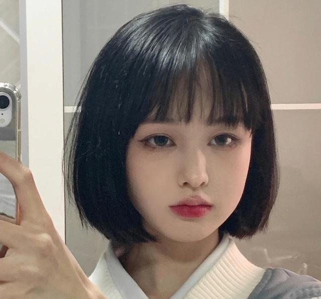 适合脸宽点的圆脸流行短发,小清新日系短发齐耳圆脸