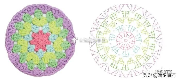 精美钩针蕾丝花片图解一定要收藏,长方形蕾丝钩针花片连接桌布图解