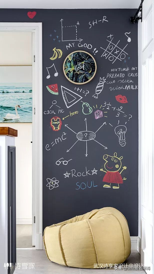 家里怎么装黑板墙效果图,家庭装修黑板墙最佳位置