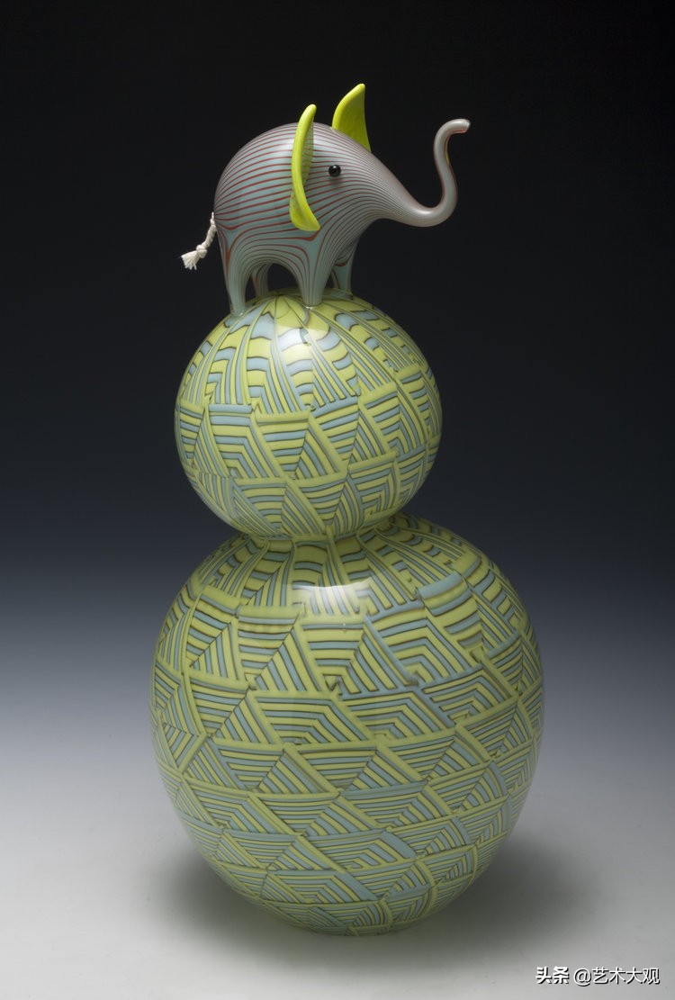 可爱的玻璃动物,艺术玻璃雕塑