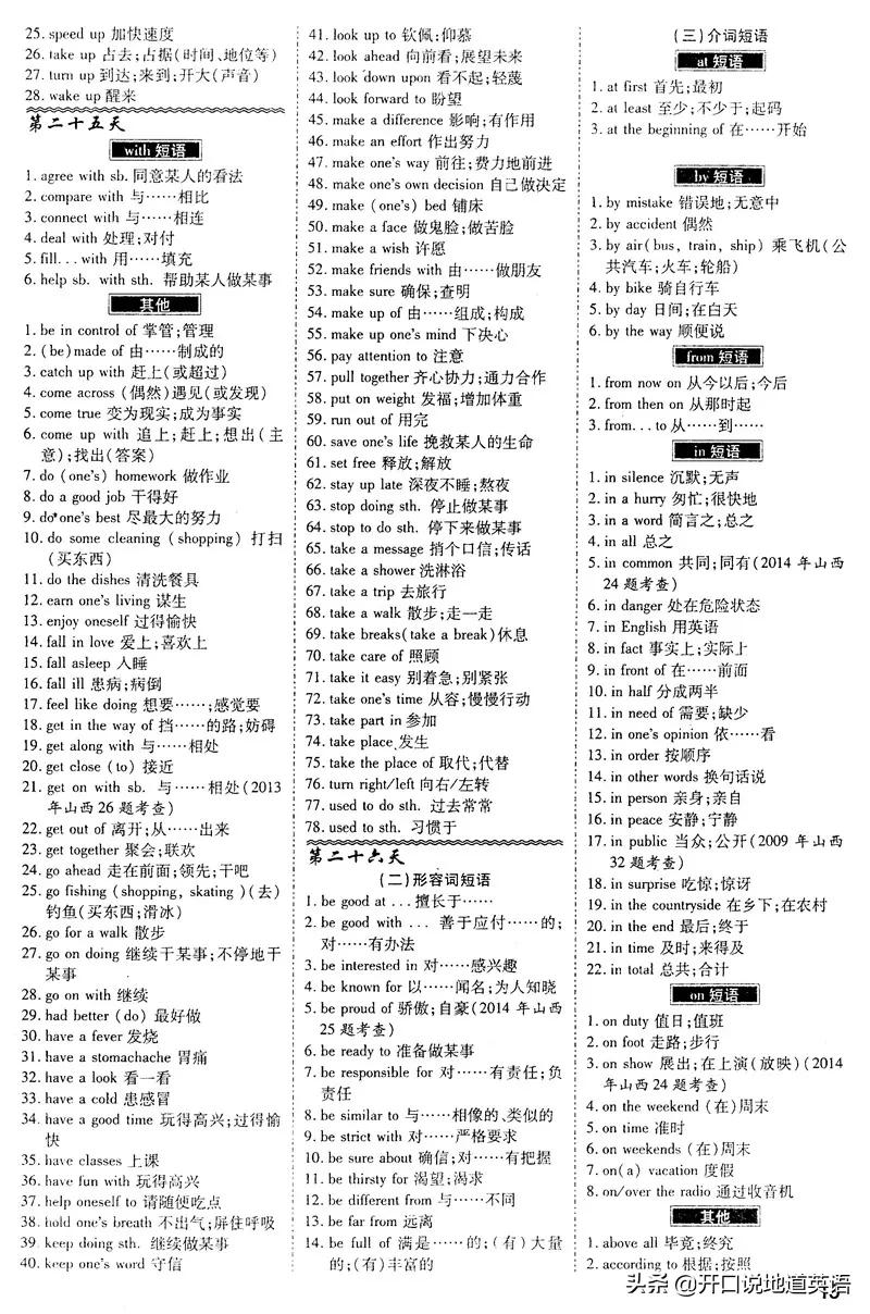 200个句子搞定初中英语1600单词,一张纸单词记忆方法