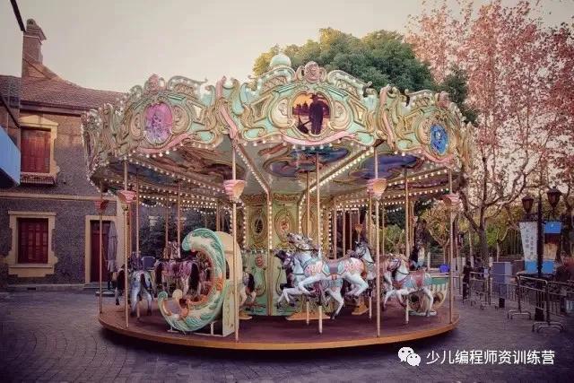 乐高旋转木马课,乐高旋转木马视频配音乐