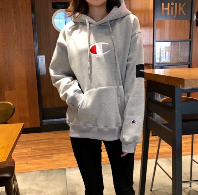 冠军卫衣红色带帽新款加绒,刺绣卫衣男装加绒最新款