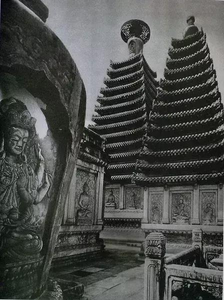 100年前中国风景建筑老照片,两亿多年前的景观