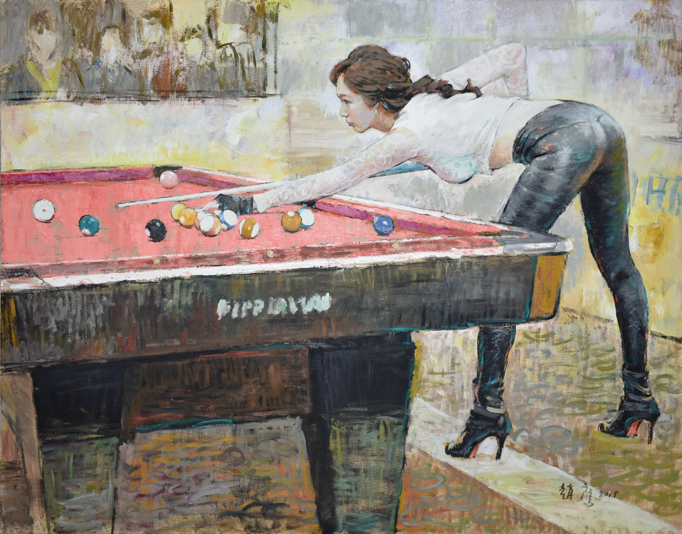 柠檬汁氤在水中　角落里美人如茵——画家赵鹰的写意油画