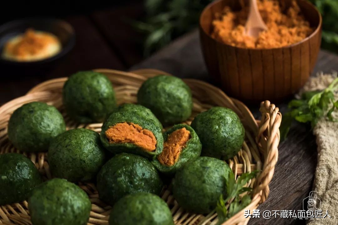 不用糯米粉的青团,糯米粉青团不加澄粉