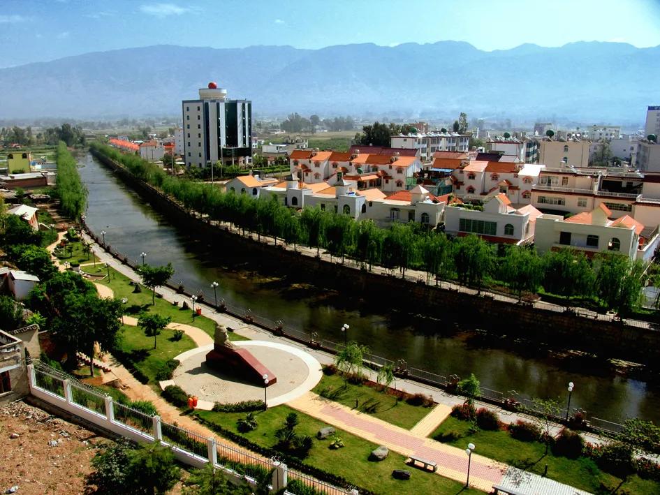 美丽云南第二季华宁,云南大理宾川县城全景