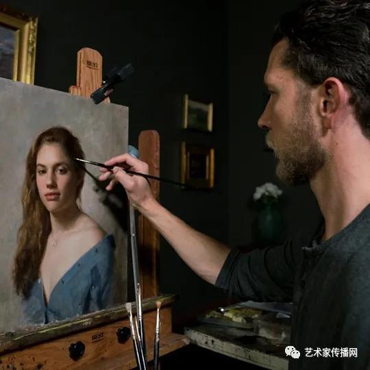 美国写实油画大师作品欣赏,写实油画中国女肖像脸部调色技巧