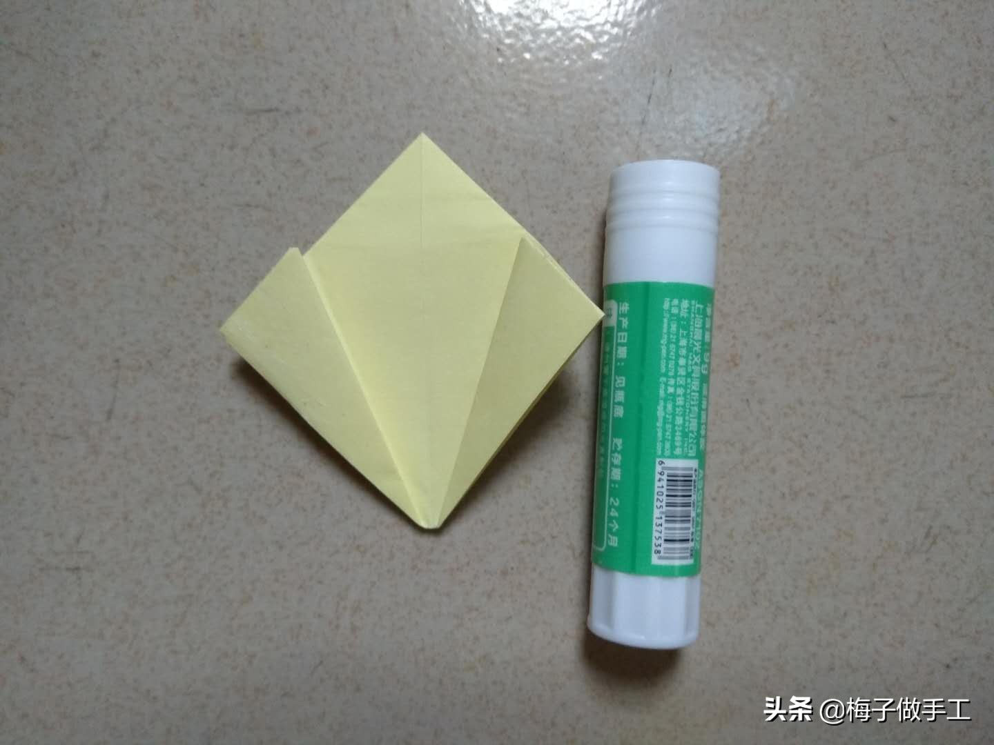 儿童折纸教程折钻石,最简单折纸钻石怎么折