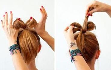 如何扎蝴蝶结头发教程,怎么扎蝴蝶结头发最简单