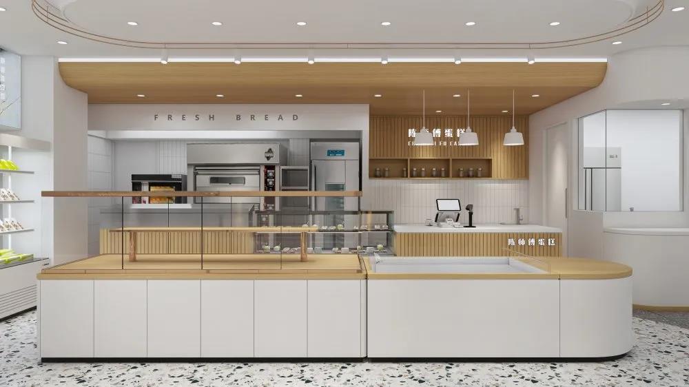 蛋糕店简装修风格图片,新中式蛋糕店极简风格