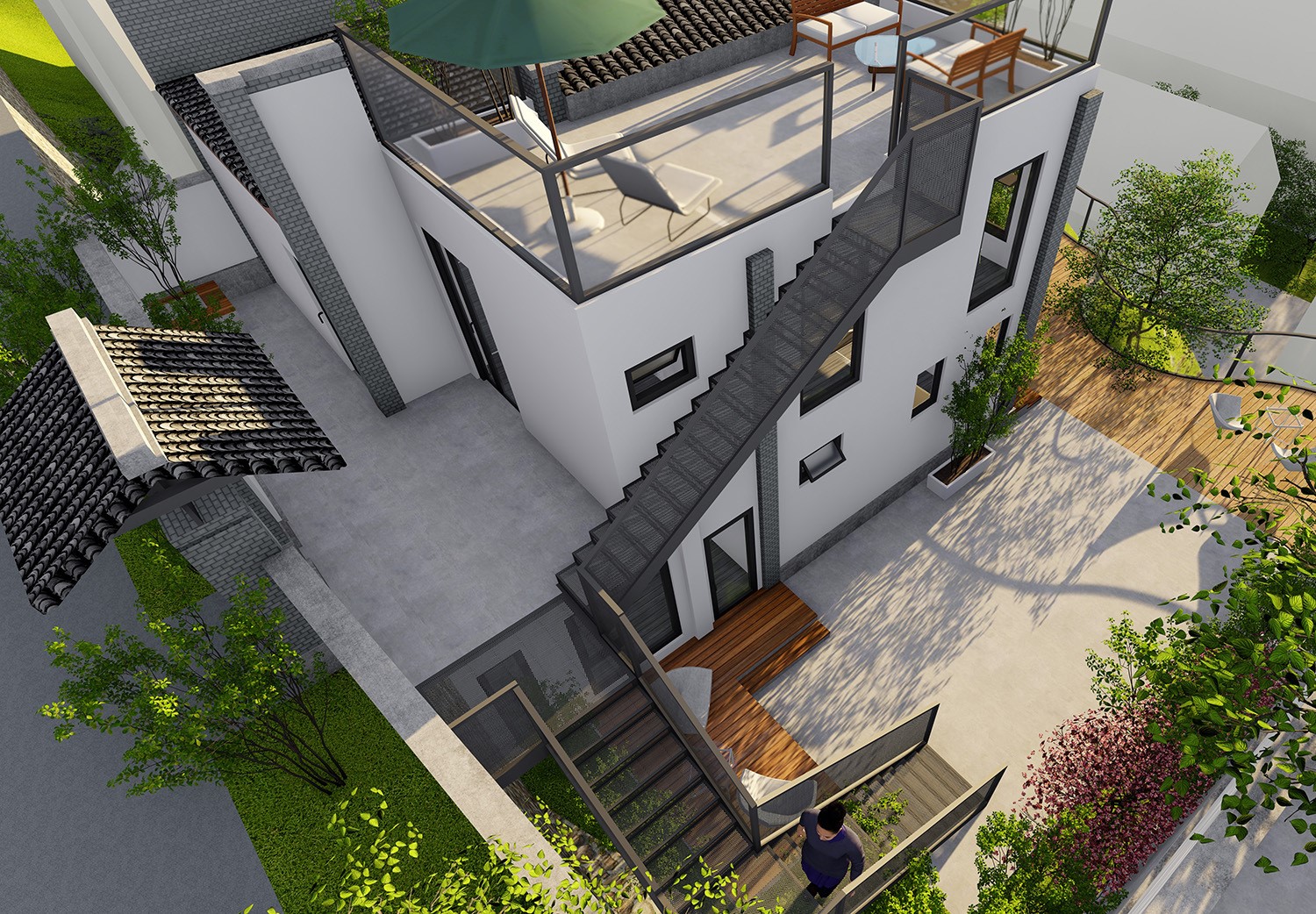 农村自建房步步高升户型别墅,如何自建大面积别墅