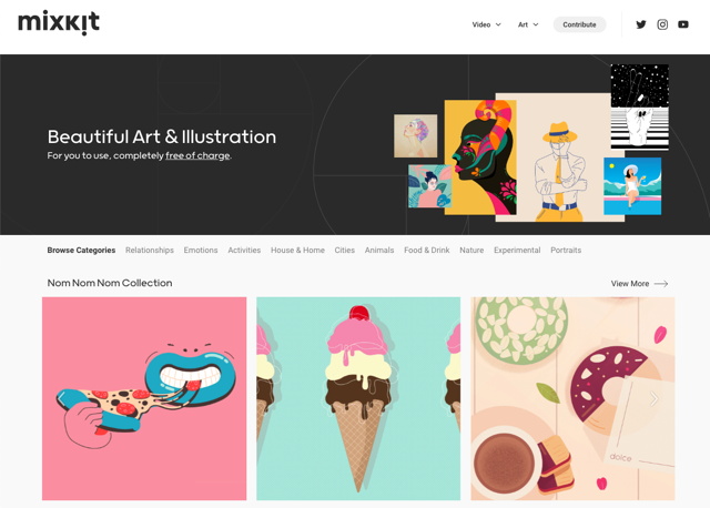 免费高质量插画图,免费3d插画素材网站