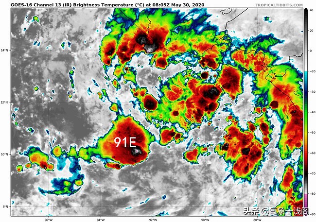 海洋大*动暴**?93A和91E诞生,全球4大风暴胚胎共舞,或有双风暴来