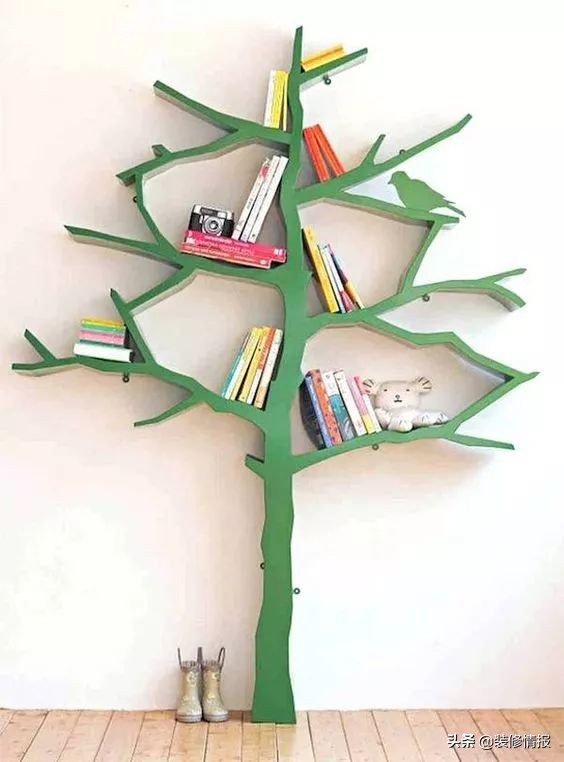 自制墙体书架简单又好用,最简单的书架构造