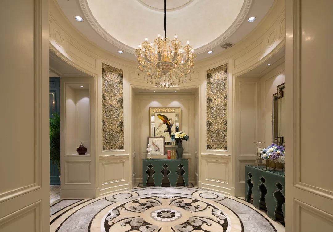 全屋美式轻奢护墙板效果图,美式实木护墙板装修效果图