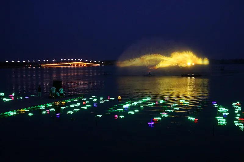 淮阳龙湖风景区荷花盛开,淮阳荷花风景区