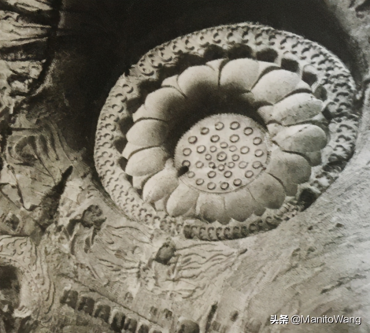 敦煌藻井莲花纹样大全,配图并简述藻井的装饰手法特点